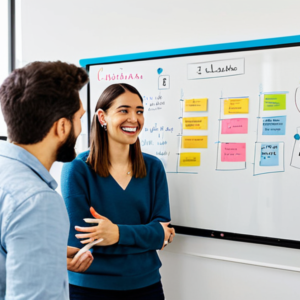 성과 관리의 사례 연구 및 교훈 - Transparent Communication in a Spanish Startup**
"A diverse team of young professionals in a modern...