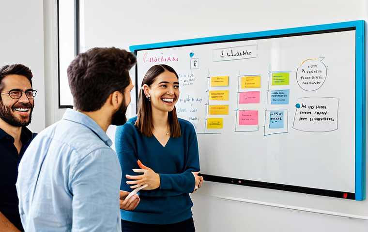 성과 관리의 사례 연구 및 교훈 - Transparent Communication in a Spanish Startup**
"A diverse team of young professionals in a modern...